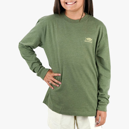 Kids AFTCO Youth Flying Bill Long Sleeve Fishing T-Shirt