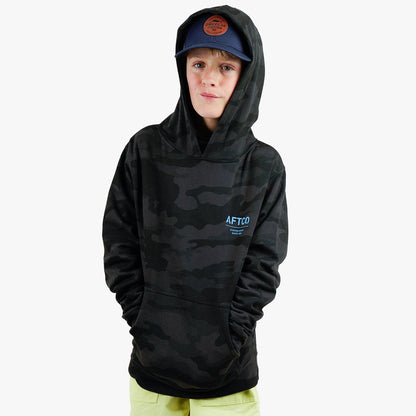 Kids AFTCO Youth Radar Camo Pullover Hoodie