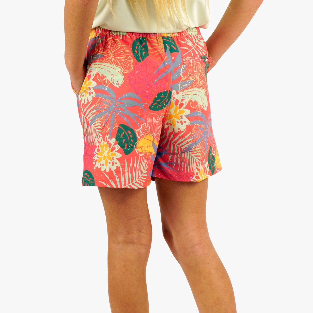 Kids AFTCO Youth Strike Printed Swim Shorts