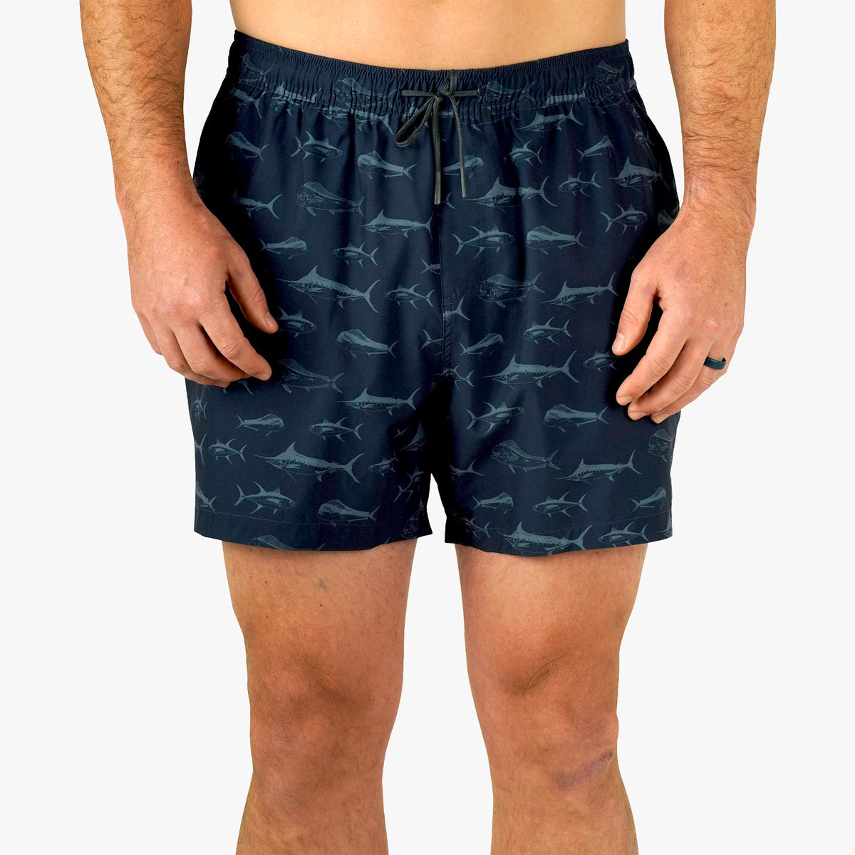 Mens AFTCO Strike Printed Swim Trunks
