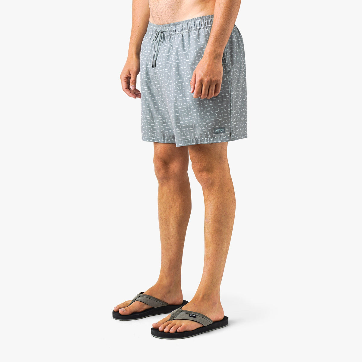Mens AFTCO Strike Printed Swim Trunks