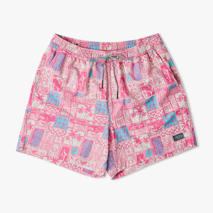 Mens AFTCO Strike Printed Swim Trunks