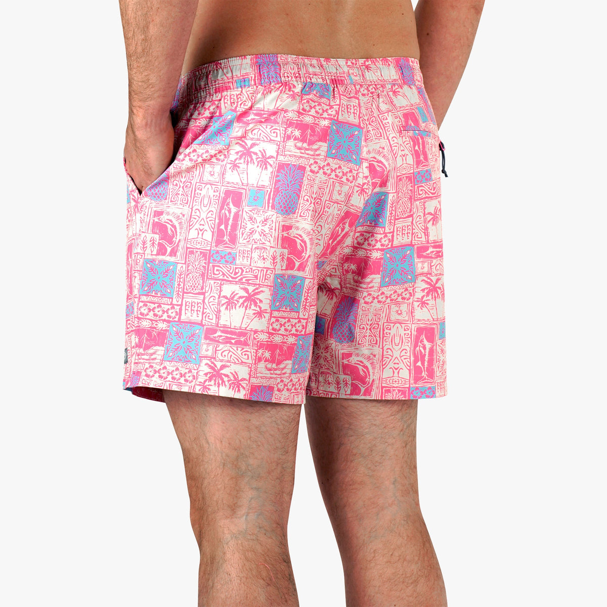 Mens AFTCO Strike Printed Swim Trunks