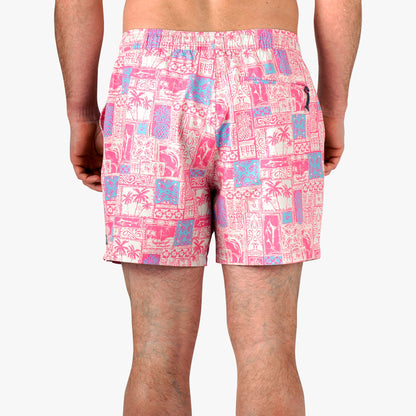 Mens AFTCO Strike Printed Swim Trunks