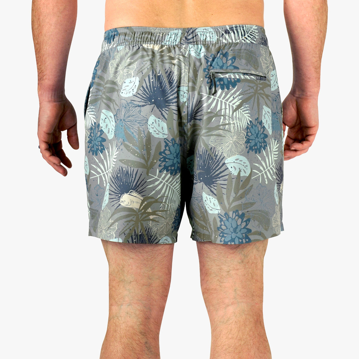 Mens AFTCO Strike Printed Swim Trunks