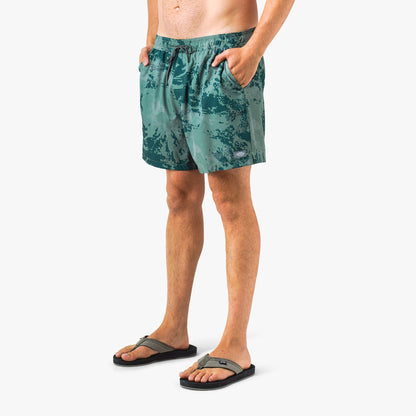 Mens AFTCO Strike Printed Swim Trunks