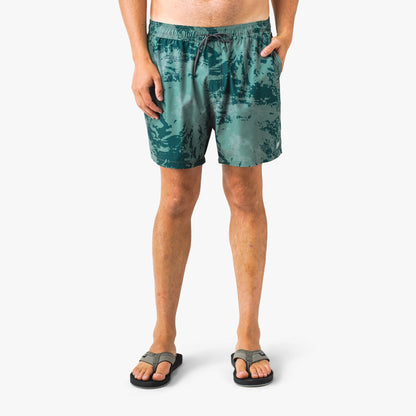 Mens AFTCO Strike Printed Swim Trunks