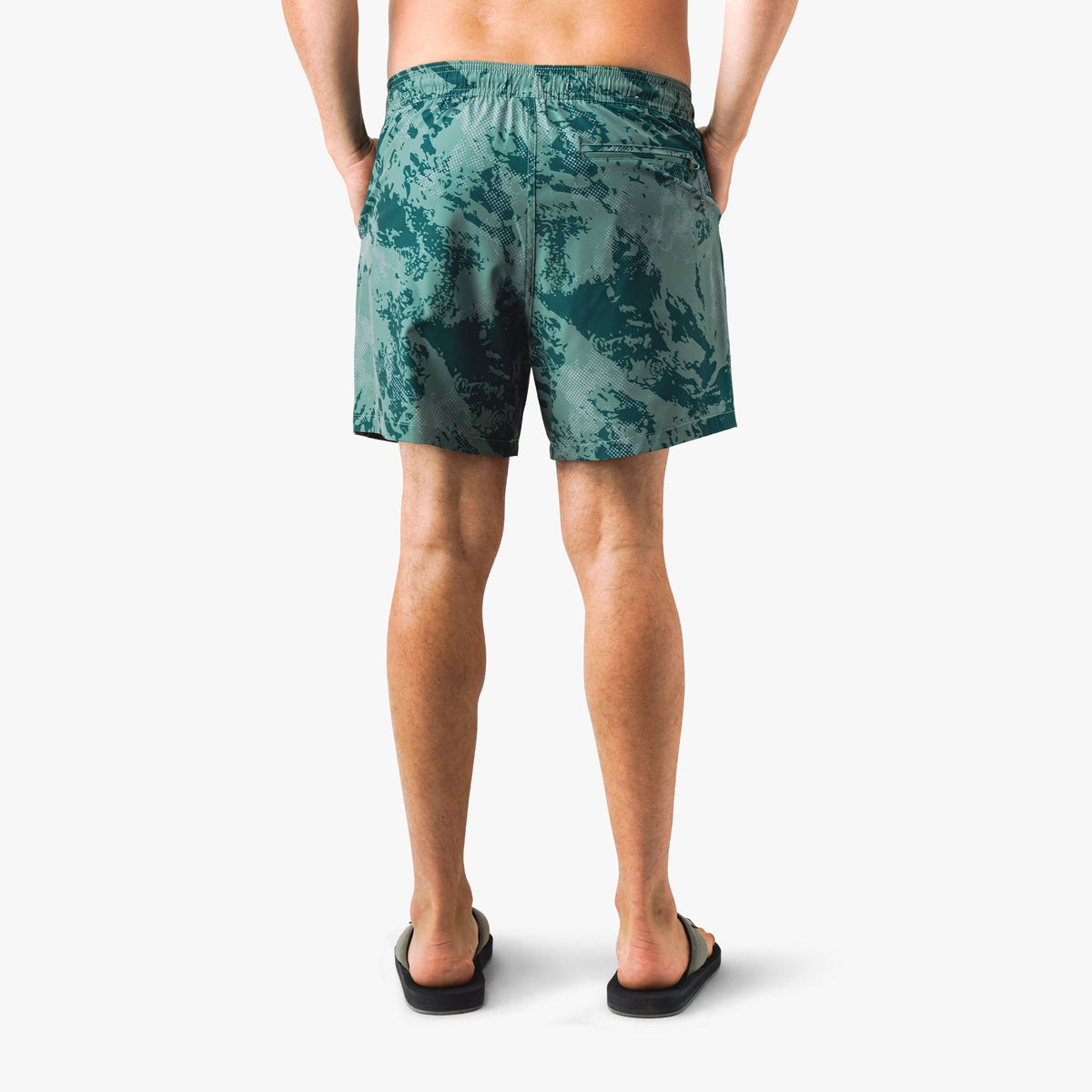 Mens AFTCO Strike Printed Swim Trunks