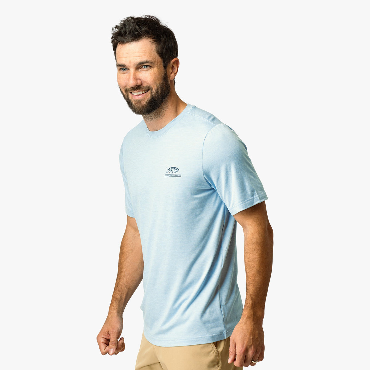Mens AFTCO United Short Sleeve Sun Protection Shirt