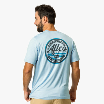Mens AFTCO United Short Sleeve Sun Protection Shirt