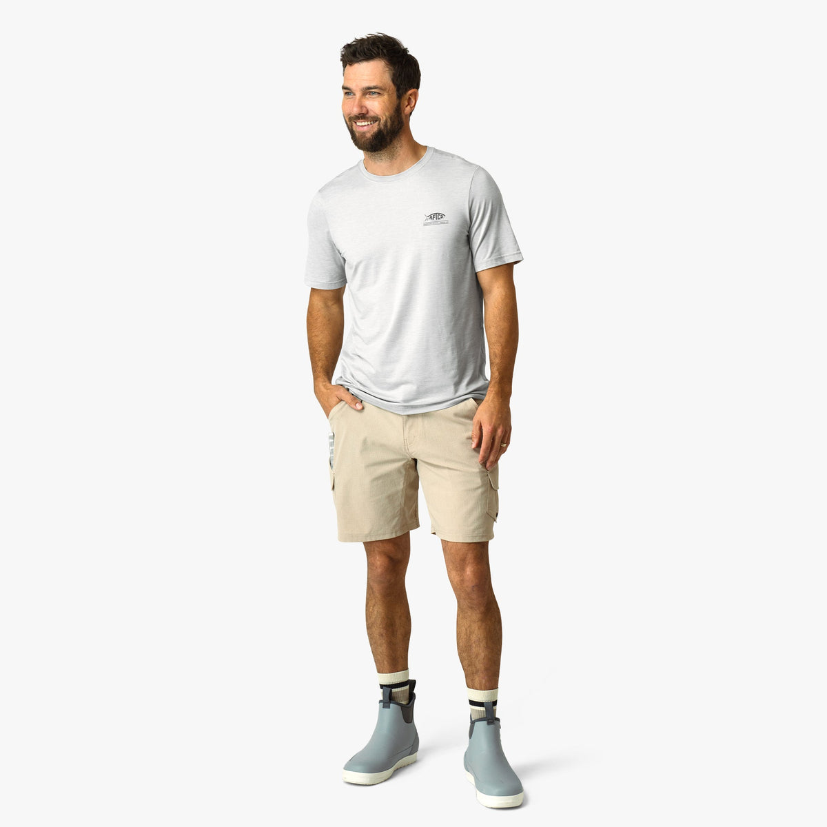 Mens AFTCO United Short Sleeve Sun Protection Shirt