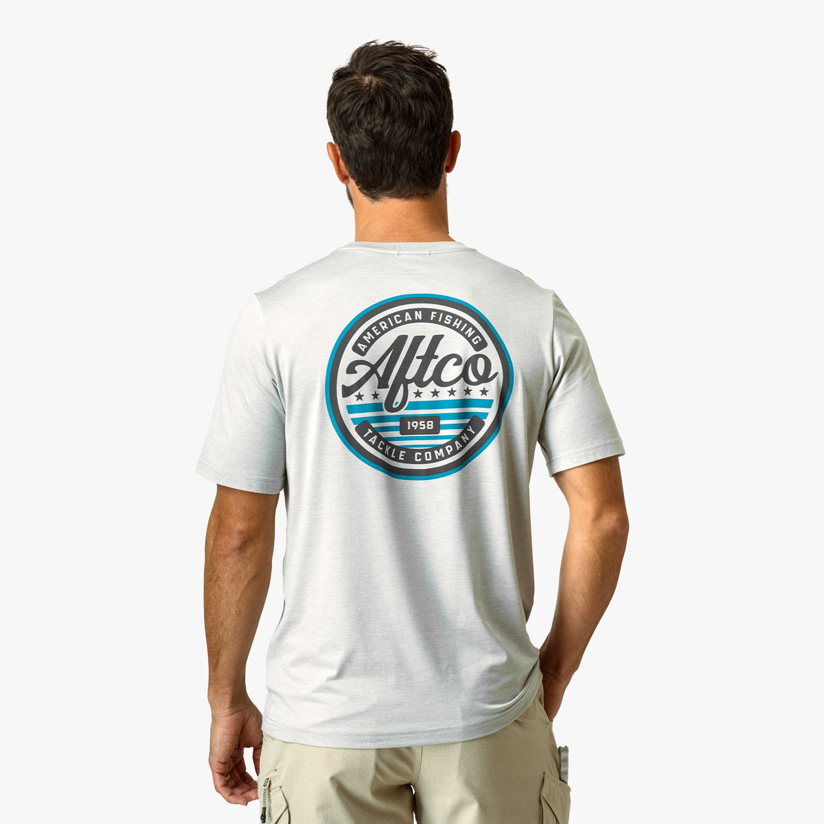 Mens AFTCO United Short Sleeve Sun Protection Shirt