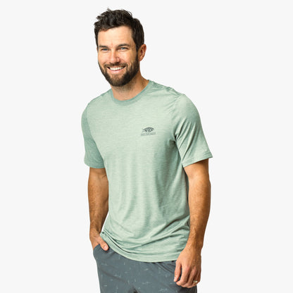 Mens AFTCO United Short Sleeve Sun Protection Shirt