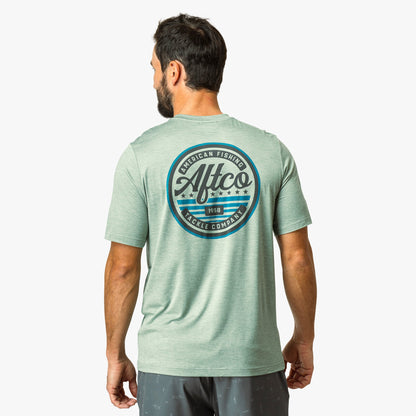 Mens AFTCO United Short Sleeve Sun Protection Shirt