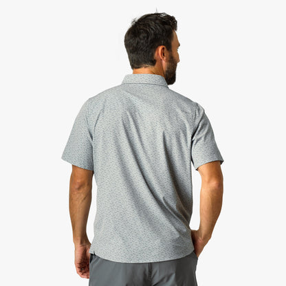 Mens AFTCO Seabreeze Short Sleeve Button Down Shirt