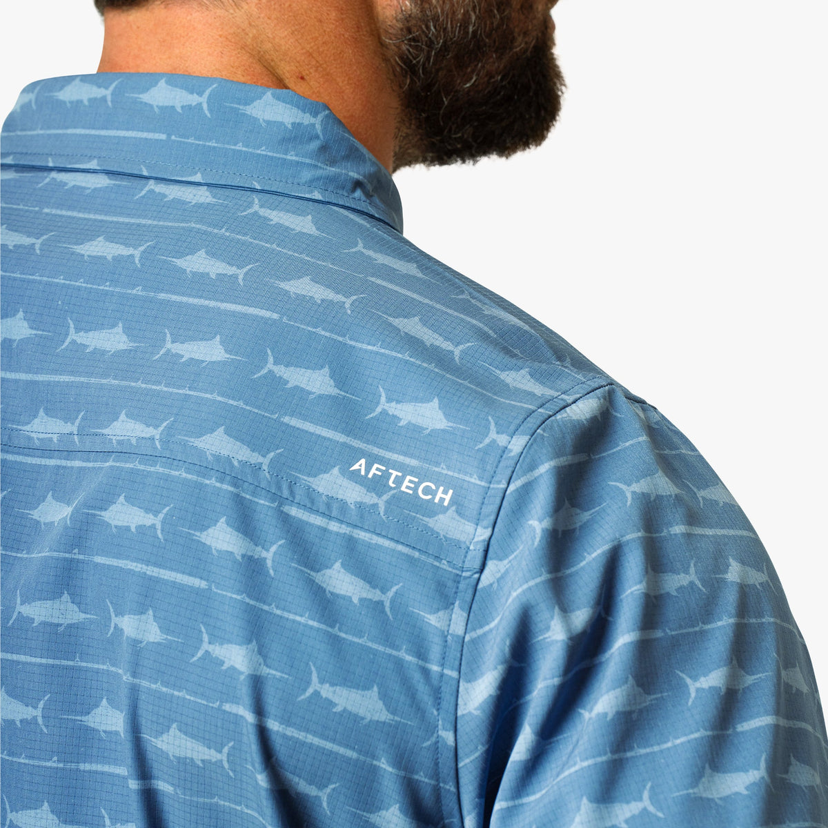 Mens AFTCO Seabreeze Short Sleeve Button Down Shirt