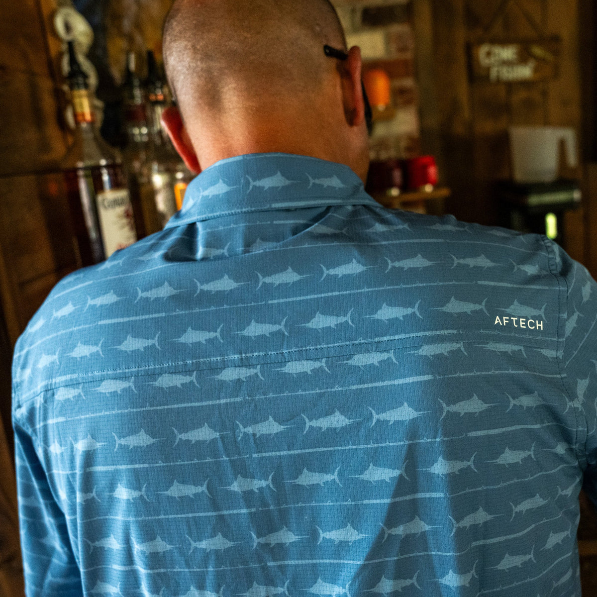 Mens AFTCO Seabreeze Short Sleeve Button Down Shirt