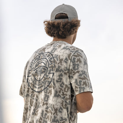 Mens AFTCO Ocean Bound Printed Short Sleeve Fishing Shirts