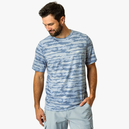 Mens AFTCO Ocean Bound Printed Short Sleeve Fishing Shirts