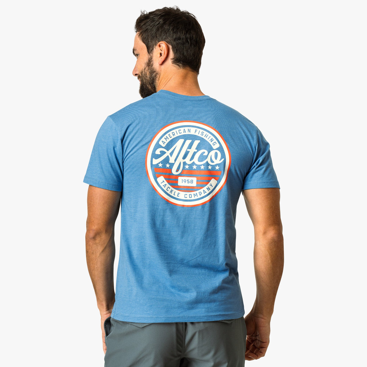 Mens AFTCO United Short Sleeve Men's Fishing T-Shirt