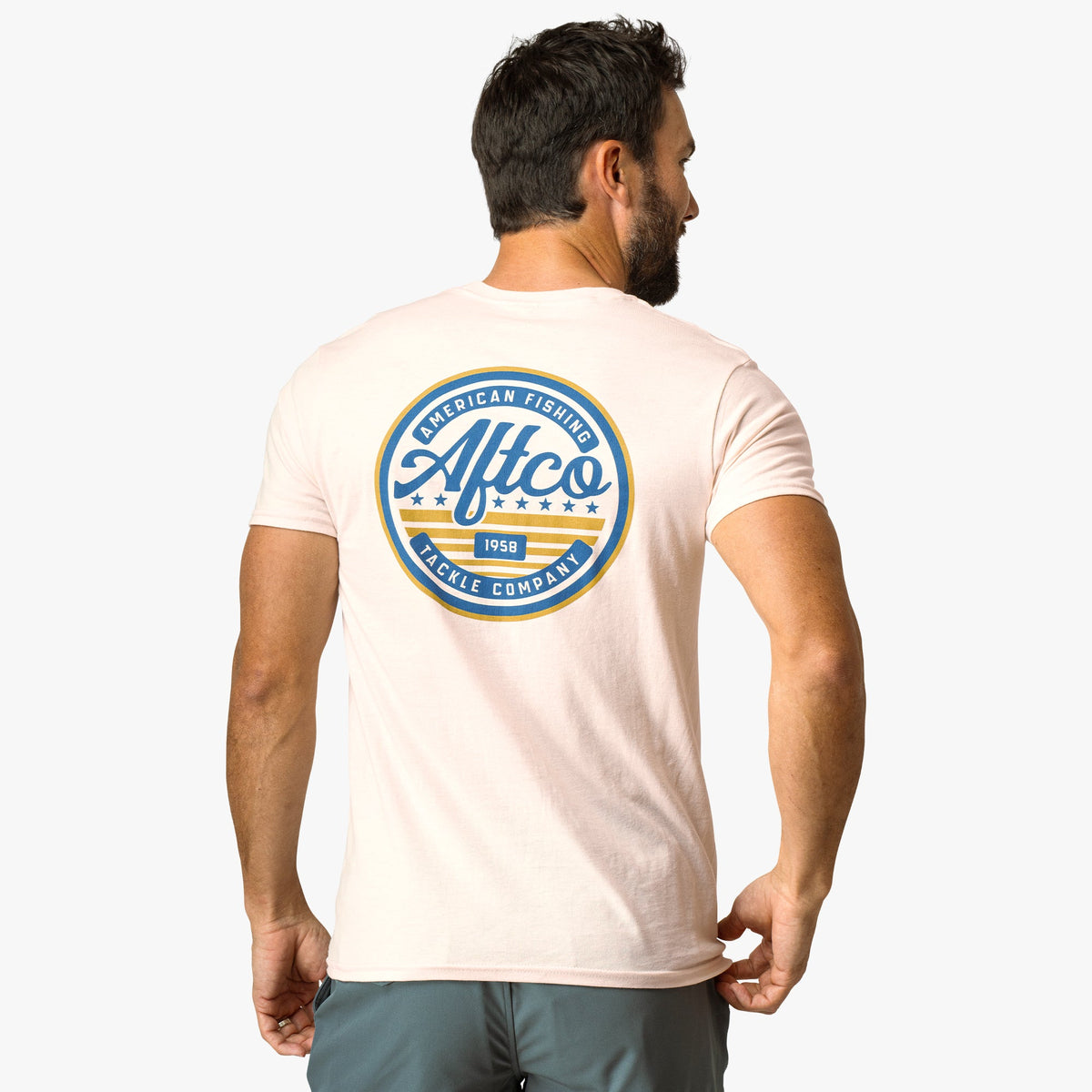 Mens AFTCO United Short Sleeve Men's Fishing T-Shirt