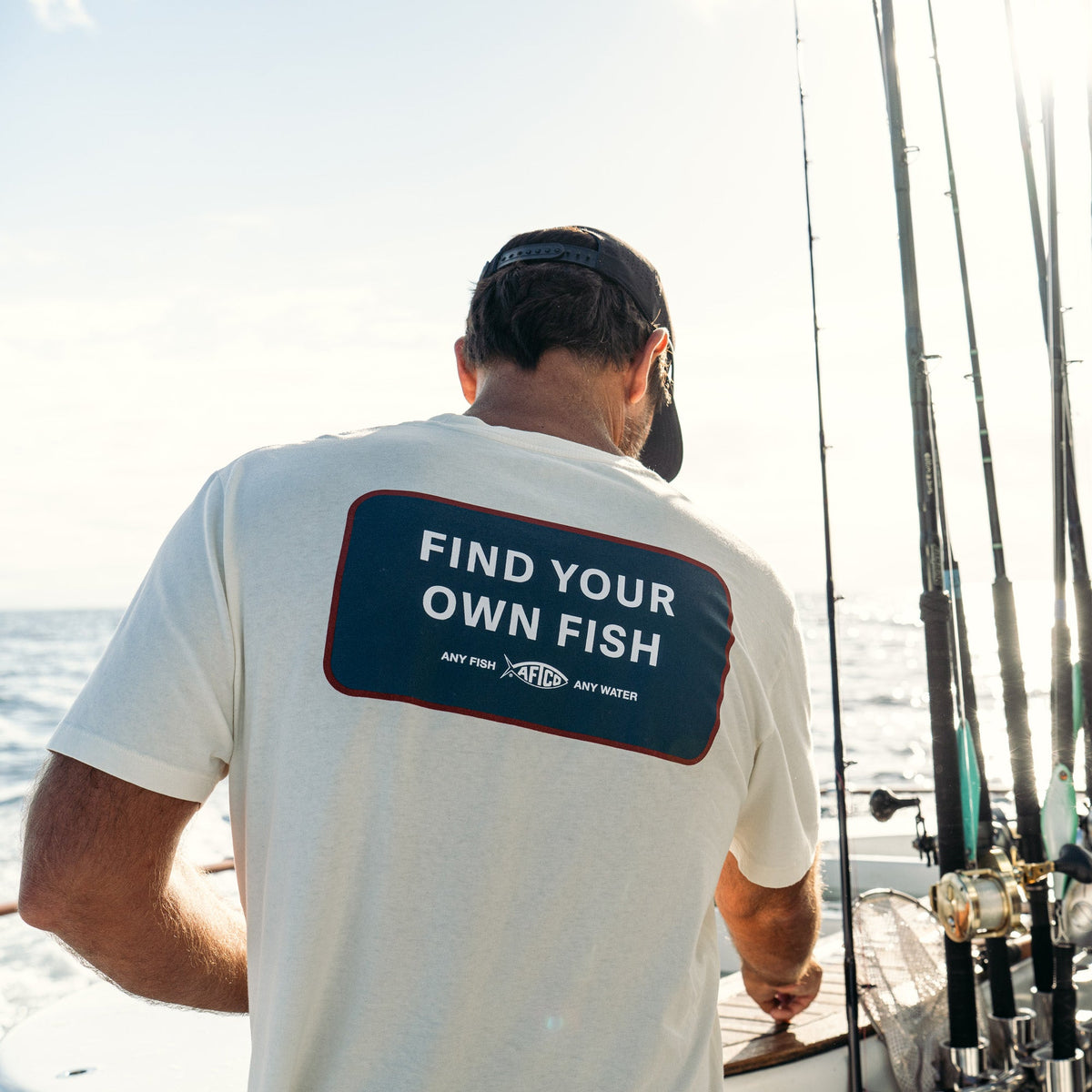 Mens AFTCO FYOF Short Sleeve Men's Fishing T-Shirt