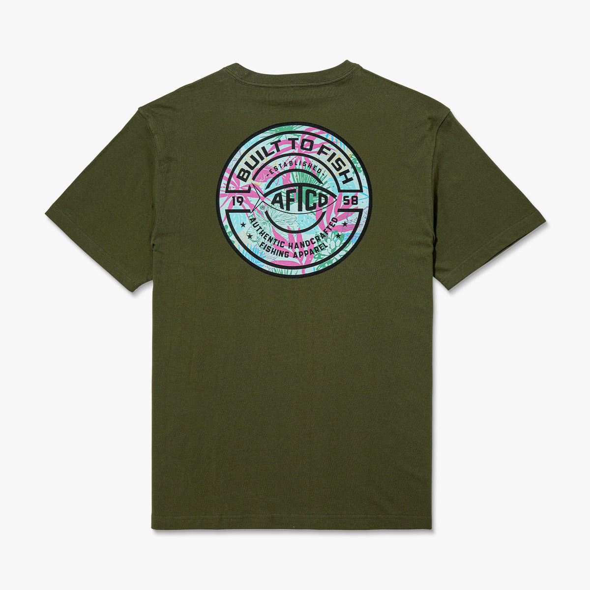 Mens AFTCO Tropics Short Sleeve Men's Fishing T-Shirt