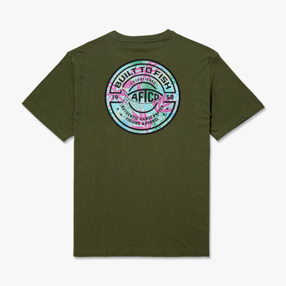 Mens AFTCO Tropics Short Sleeve Men's Fishing T-Shirt