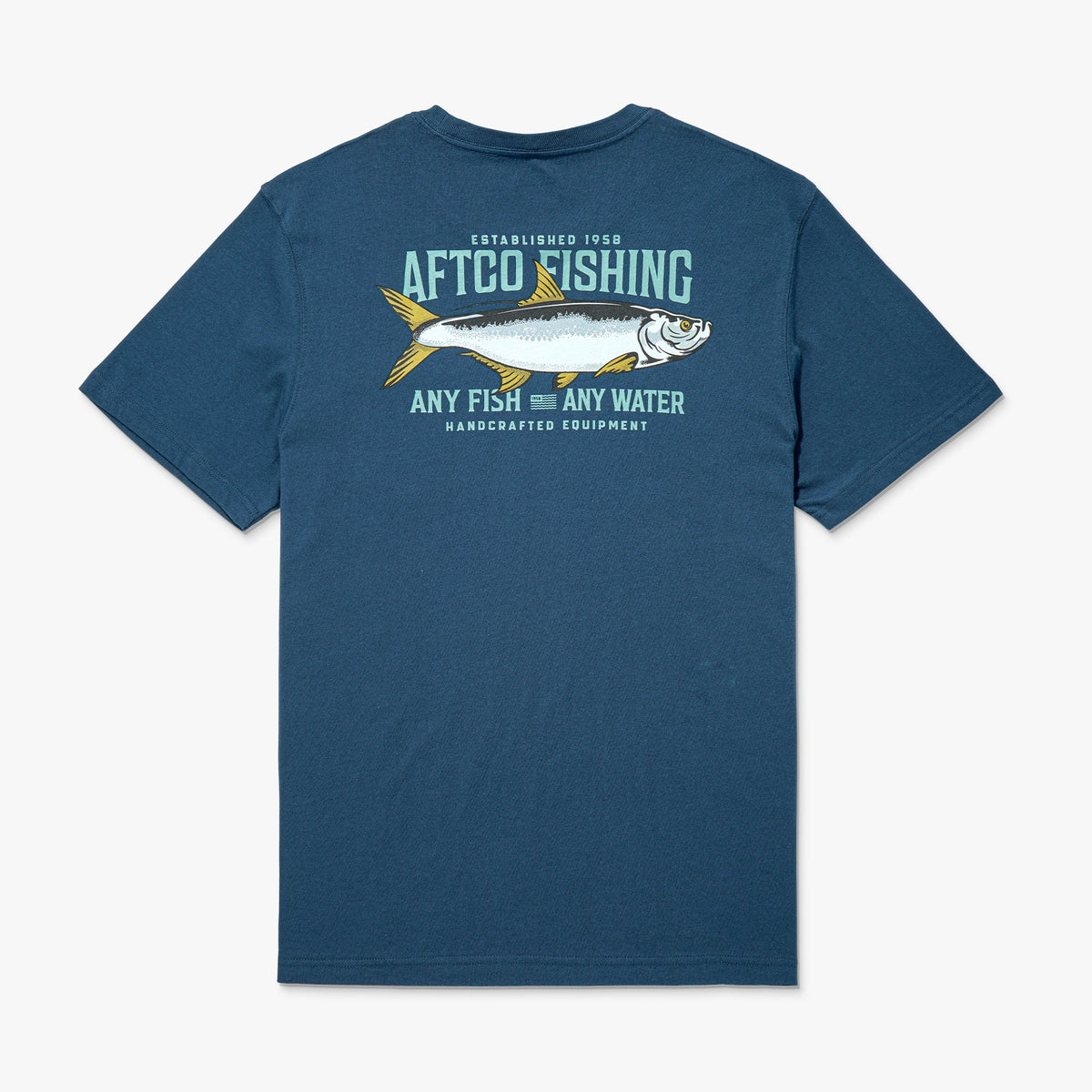 Mens AFTCO Big Scale Short Sleeve Fishing T-Shirt