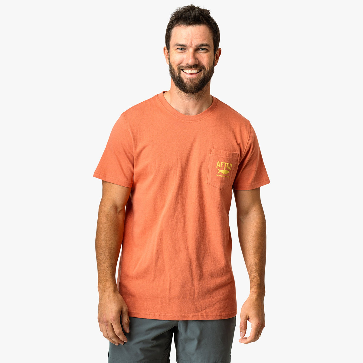 Mens AFTCO Big Scale Short Sleeve Fishing T-Shirt