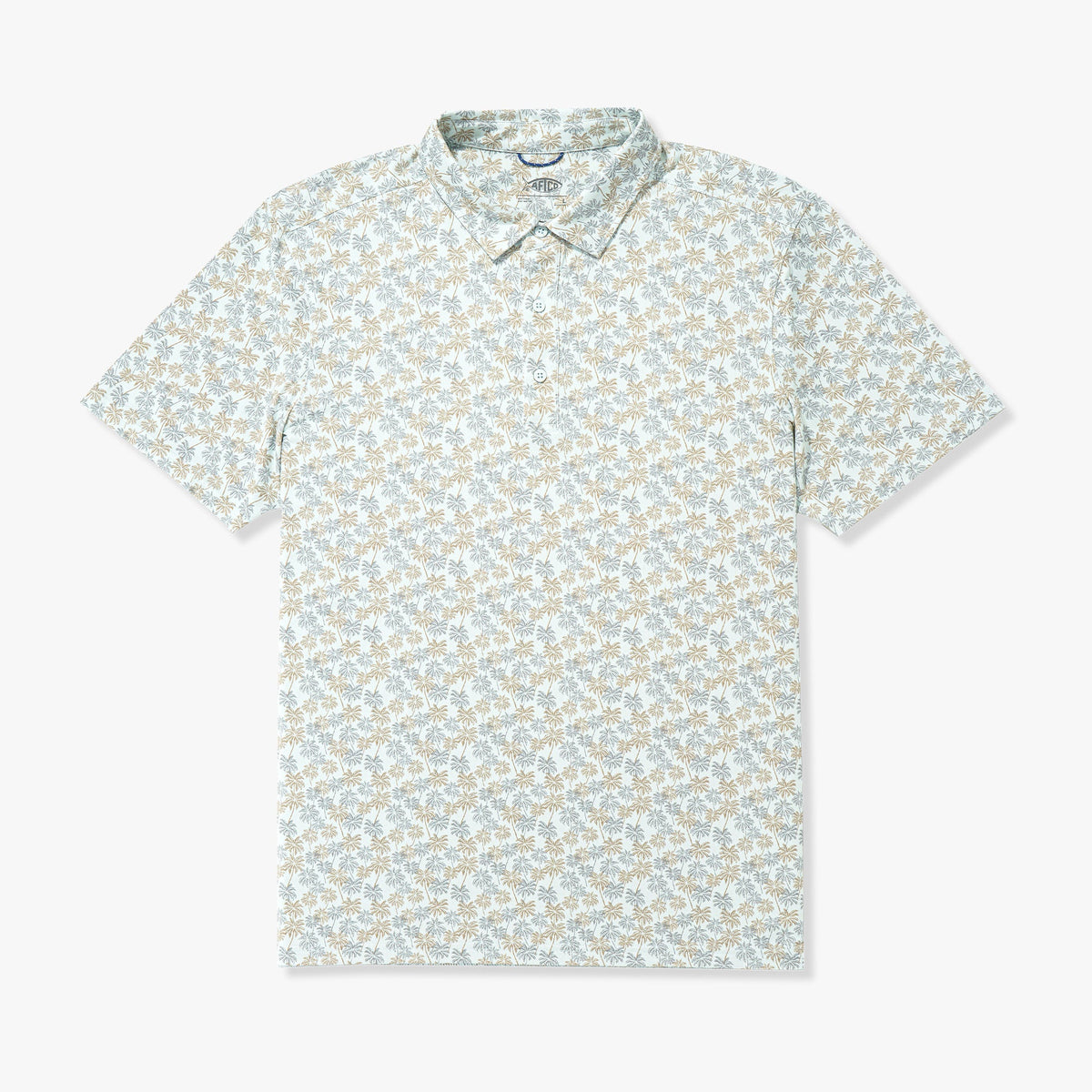 Mens AFTCO Boatbar Printed Performance Polo Shirt