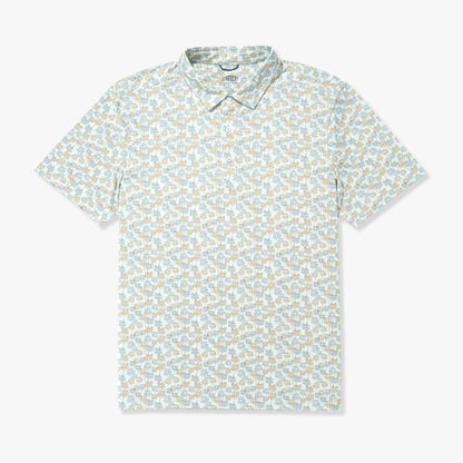 Mens AFTCO Boatbar Printed Performance Polo Shirt