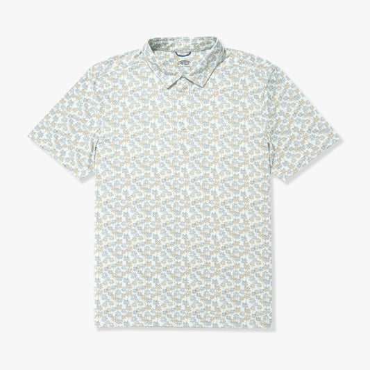 Mens AFTCO Boatbar Printed Performance Polo Shirt