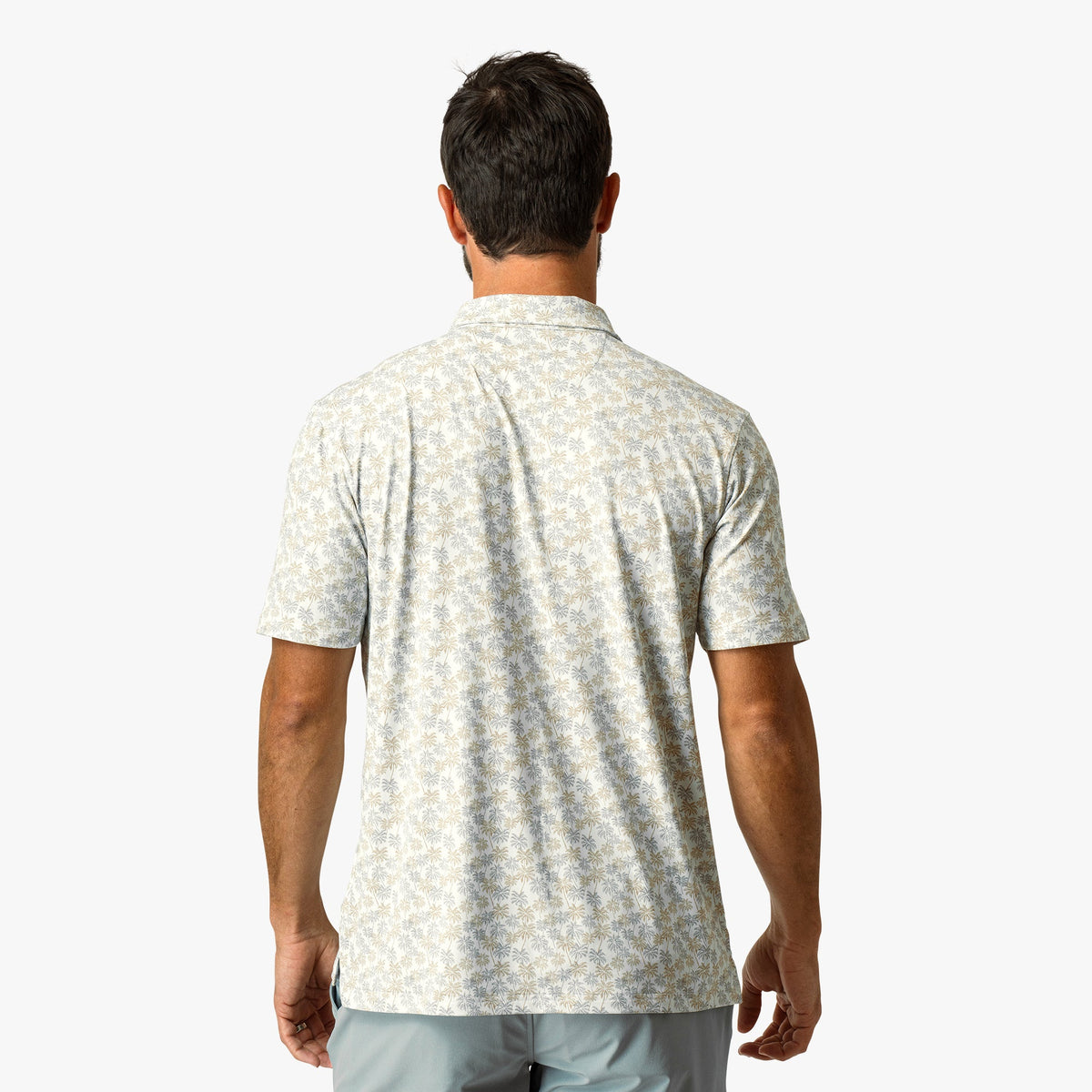 Mens AFTCO Boatbar Printed Performance Polo Shirt