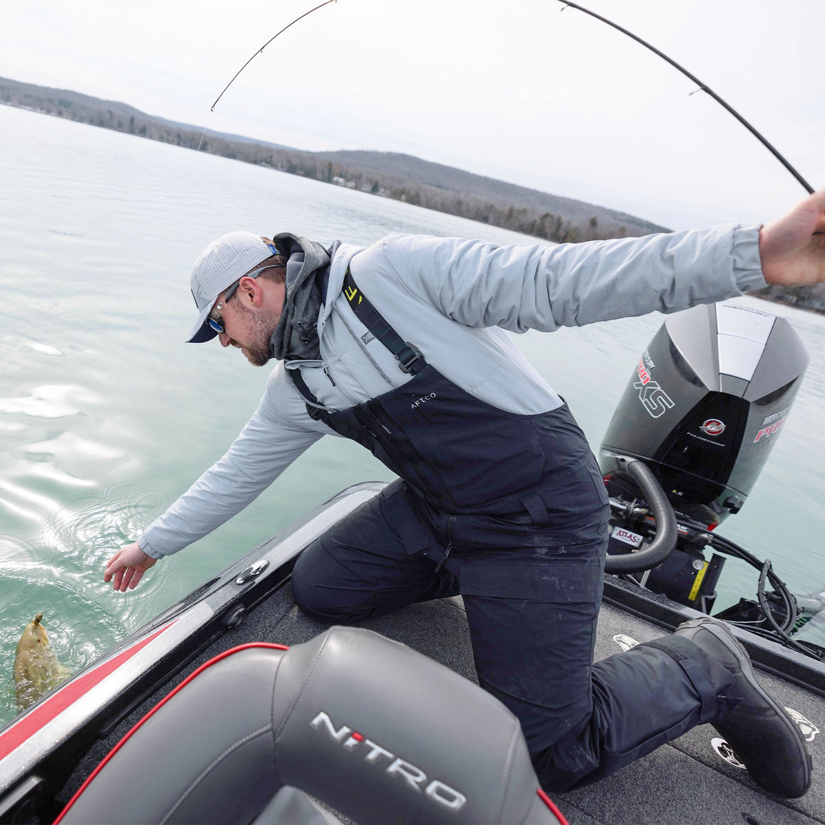 Mens AFTCO Fortress Fishing Bibs