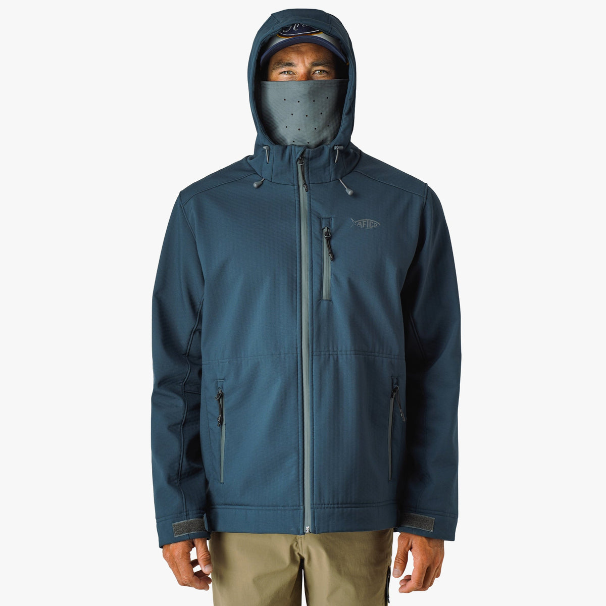 Mens AFTCO Reaper Softshell Zip Up Jacket