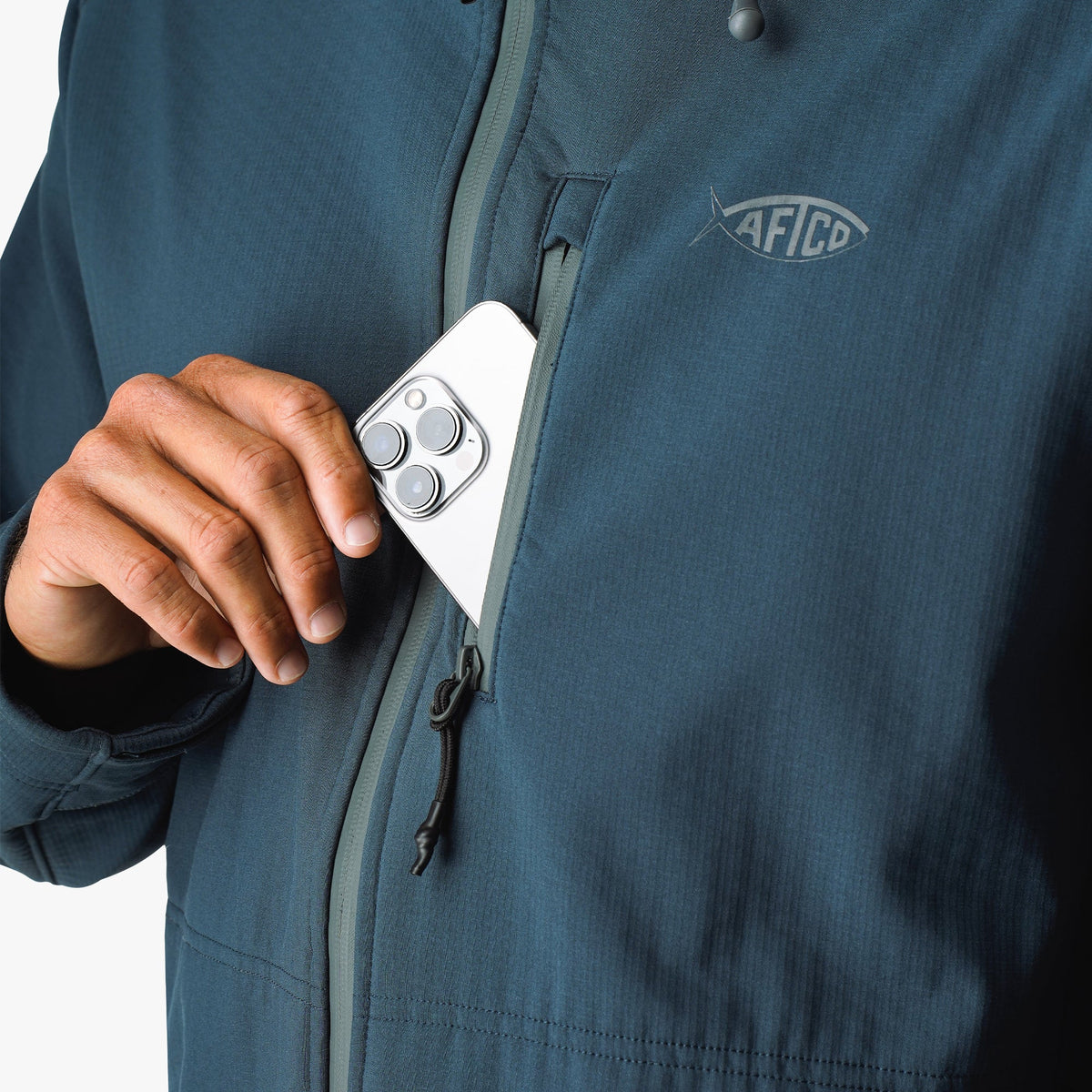 Mens AFTCO Reaper Softshell Zip Up Jacket