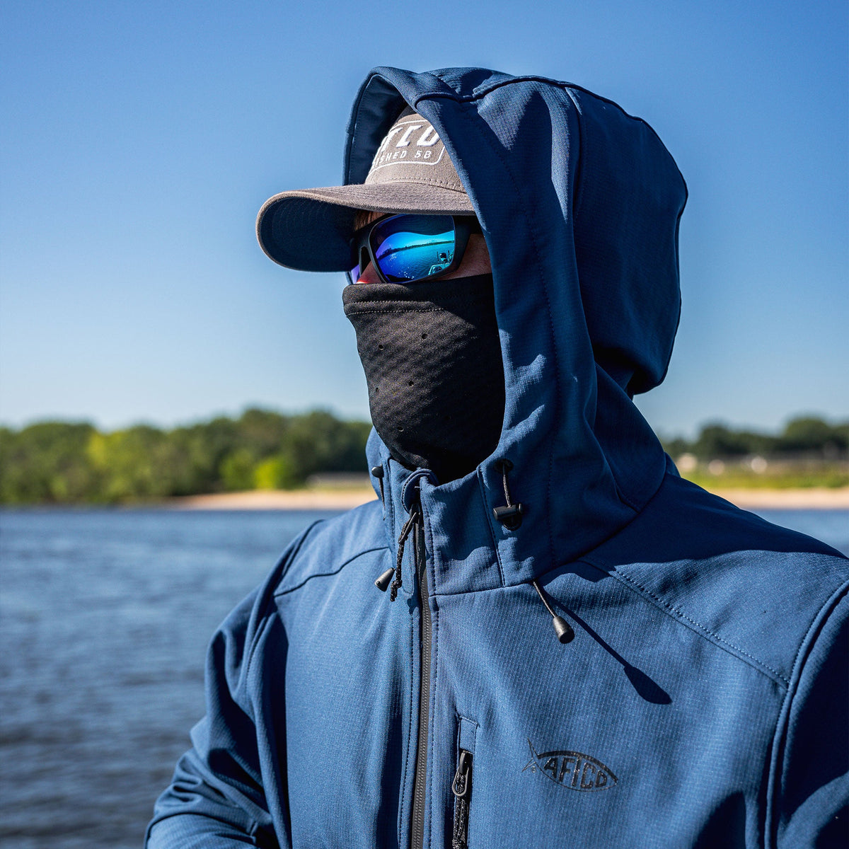 Mens AFTCO Reaper Softshell Zip Up Jacket