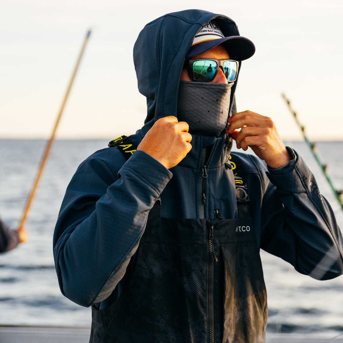 Mens AFTCO Reaper Softshell Zip Up Jacket