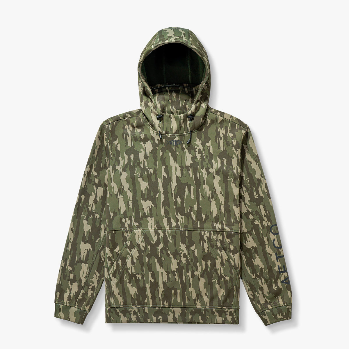 Mens AFTCO Reaper Hoodie: Camo Sweatshirt