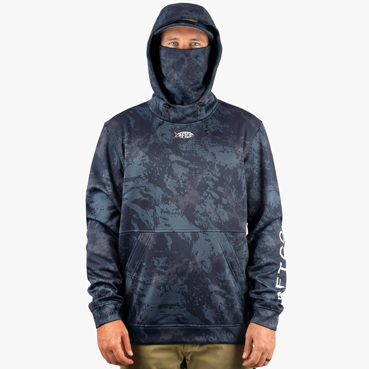 Mens AFTCO Reaper Hoodie: Camo Sweatshirt