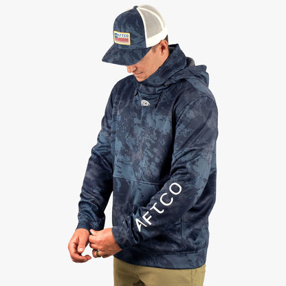 Mens AFTCO Reaper Hoodie: Camo Sweatshirt