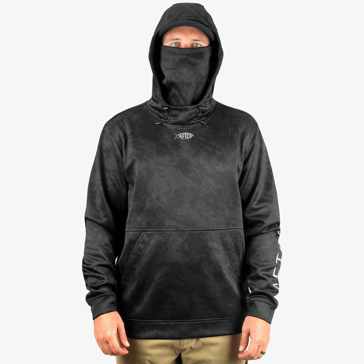 Mens AFTCO Reaper Hoodie: Camo Sweatshirt