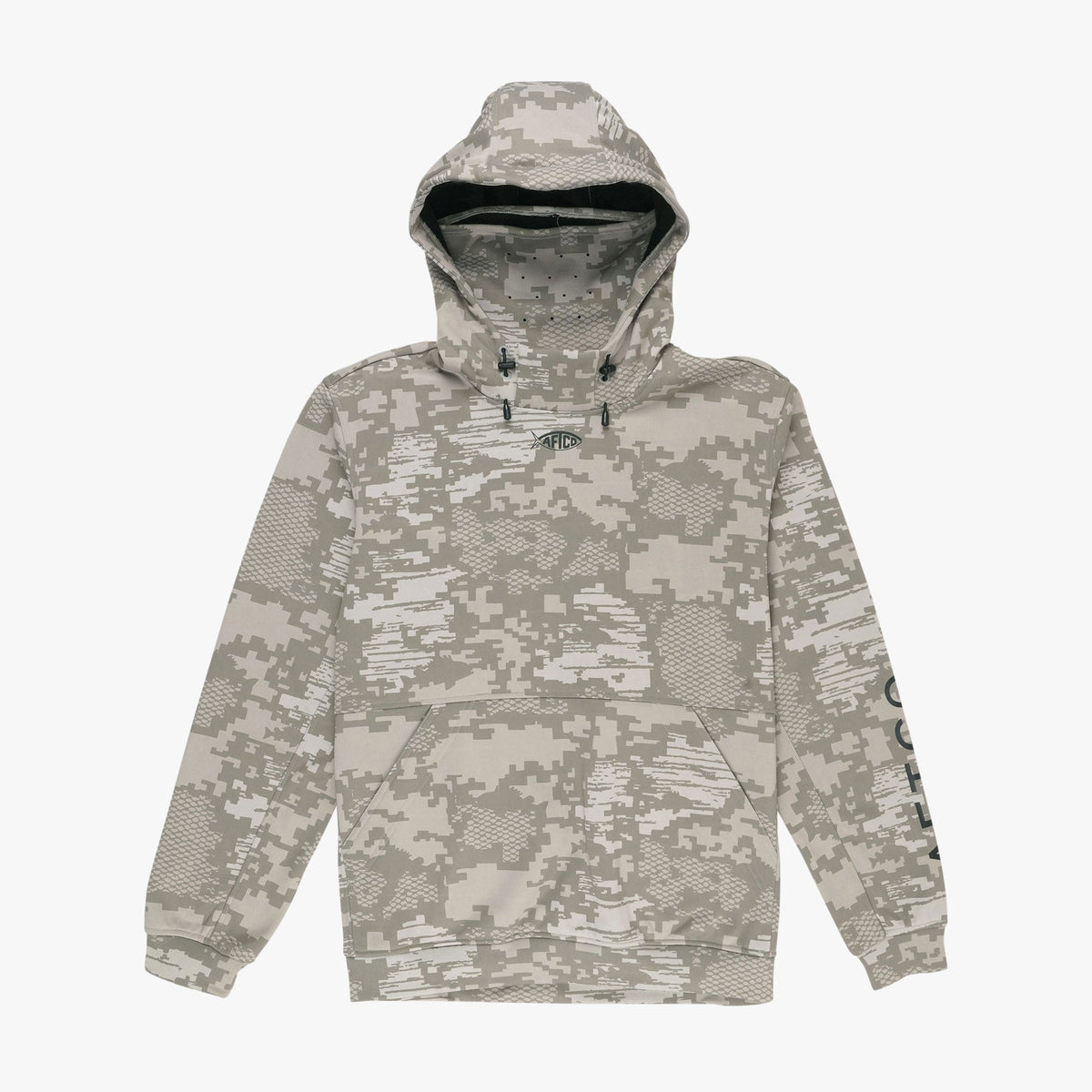 Mens AFTCO Reaper Hoodie: Camo Sweatshirt