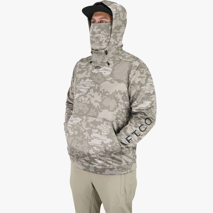 Mens AFTCO Reaper Hoodie: Camo Sweatshirt