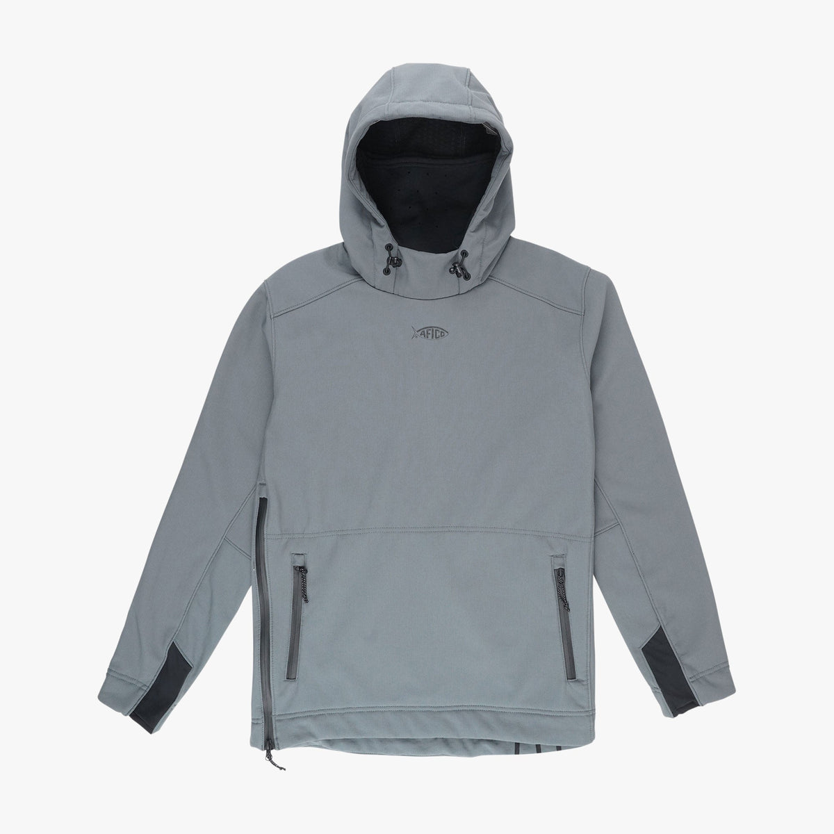 Mens AFTCO Reaper Windproof Pullover Hoodie - Stretch Softshell