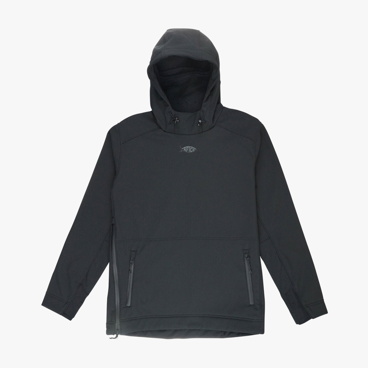 Mens AFTCO Reaper Windproof Pullover Hoodie - Stretch Softshell