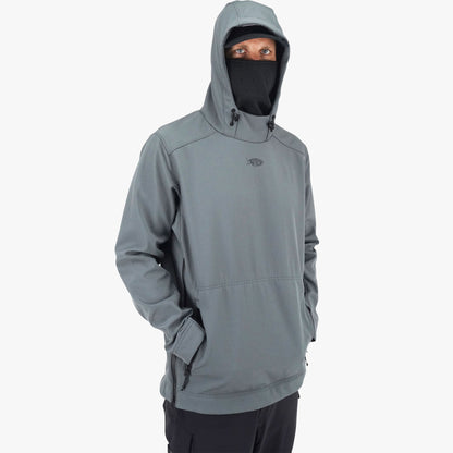 Mens AFTCO Reaper Windproof Pullover Hoodie - Stretch Softshell