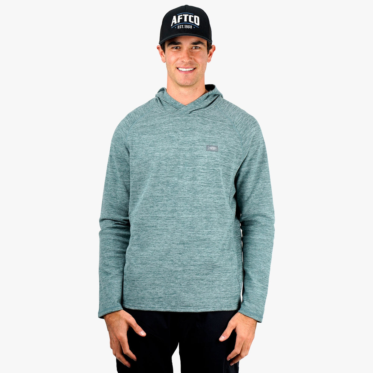 Mens AFTCO Coastal Layer Pullover Hoodie