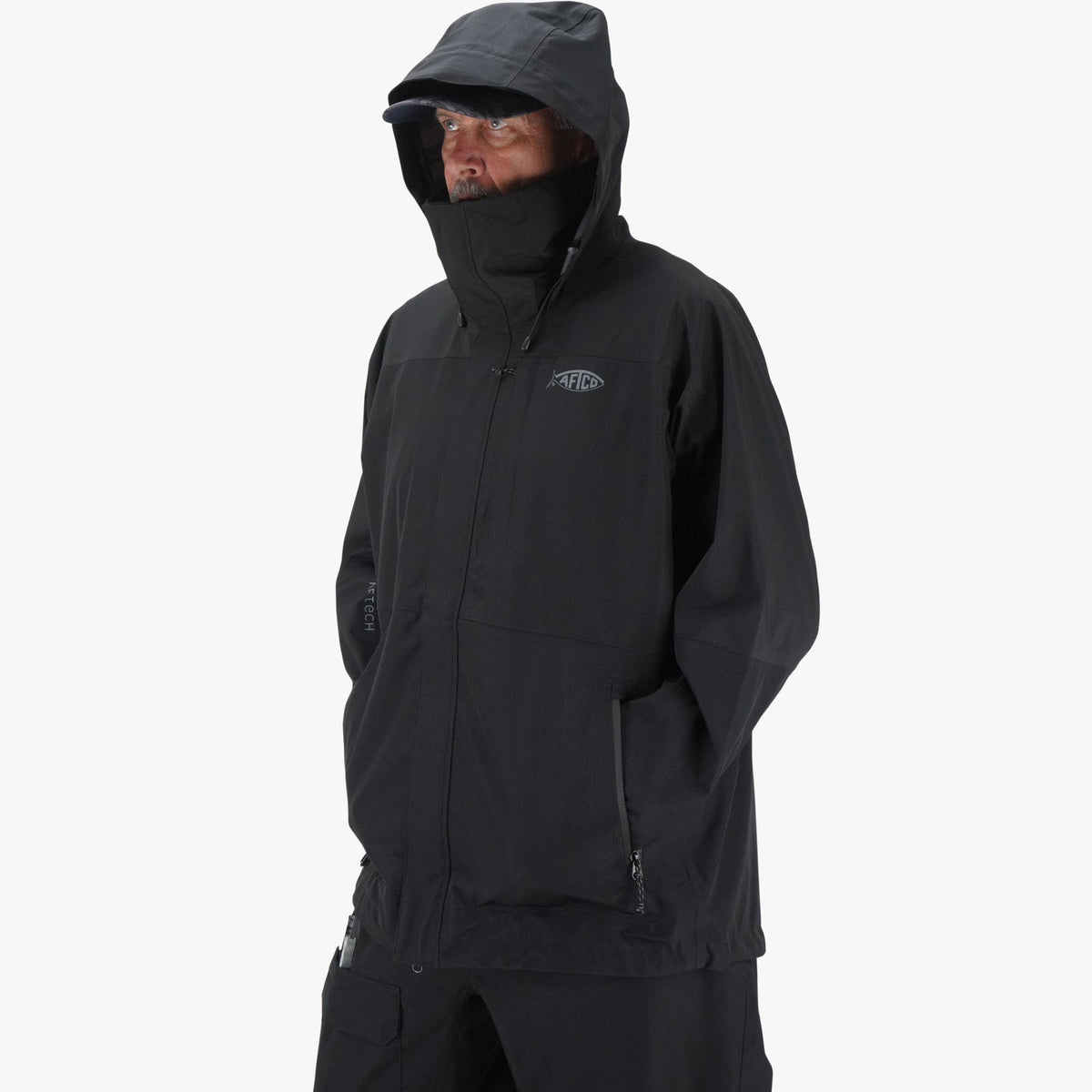 Mens AFTCO Barricade Rain Gear Jacket